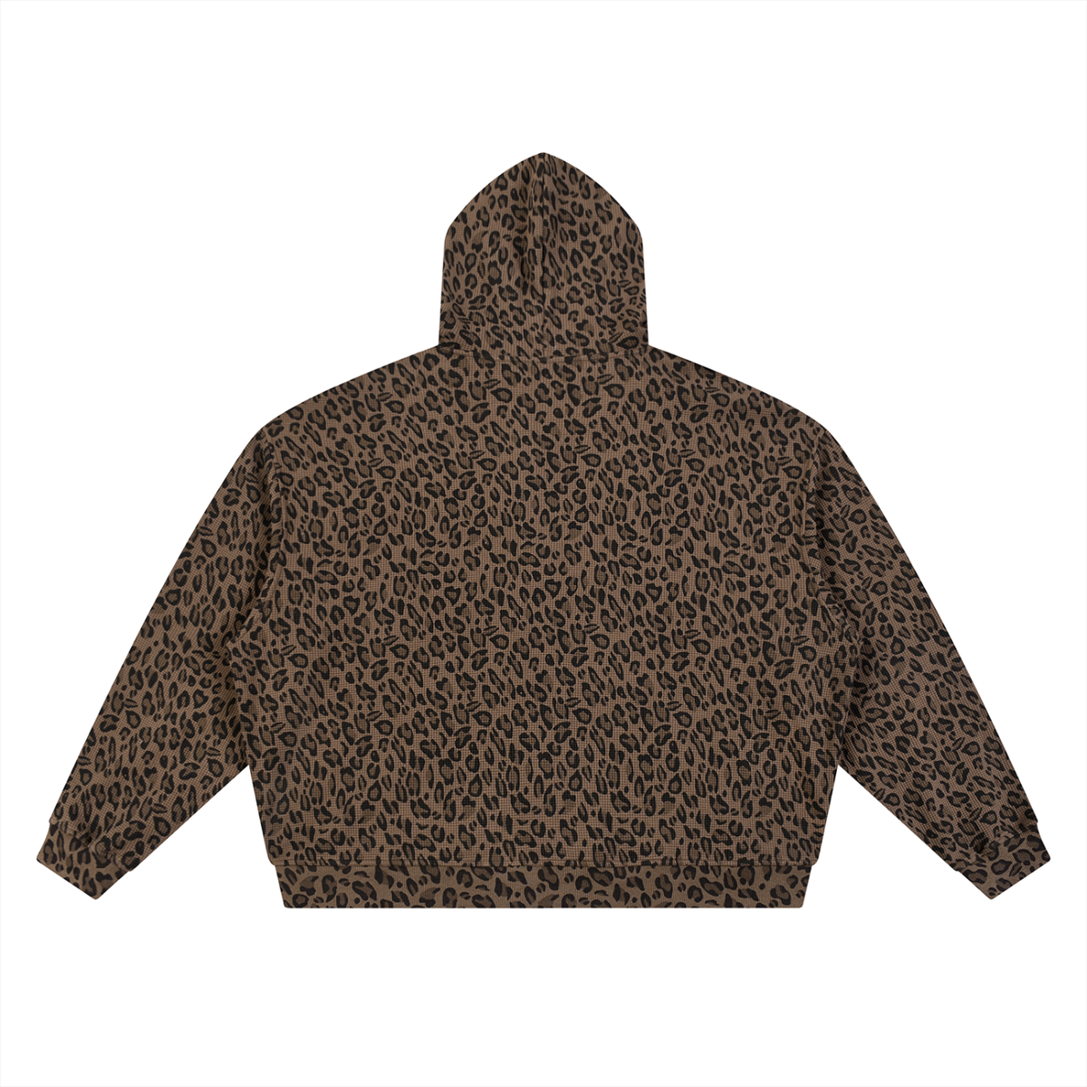 Art By Kelz Slimed Unisex Leopard Print Waffle Full Zip Hoodie