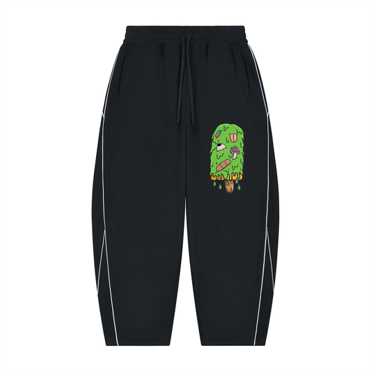 Art By Kelz Slimed Unisex Piping Fleece Barrel Leg Sweatpants