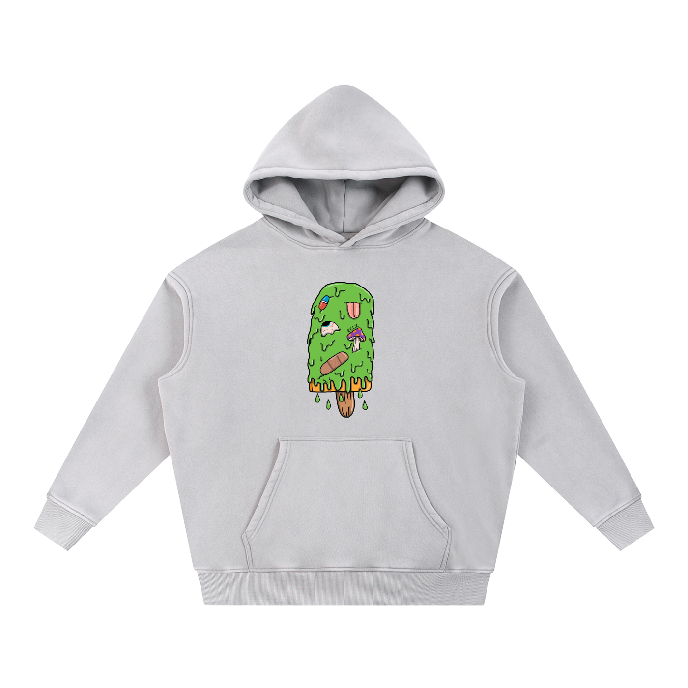 The Time Is Now Snow Wash Fleece Oversize Hoodie