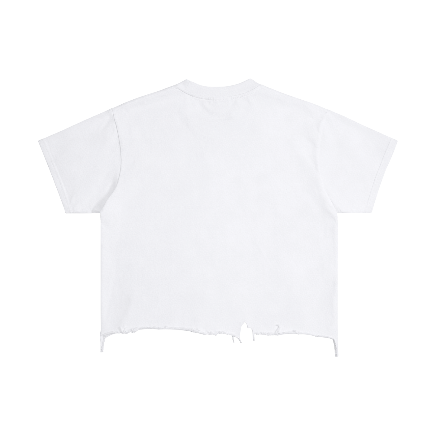 Eyes Vintage Wash Boxy Distressed Hem T-Shirt