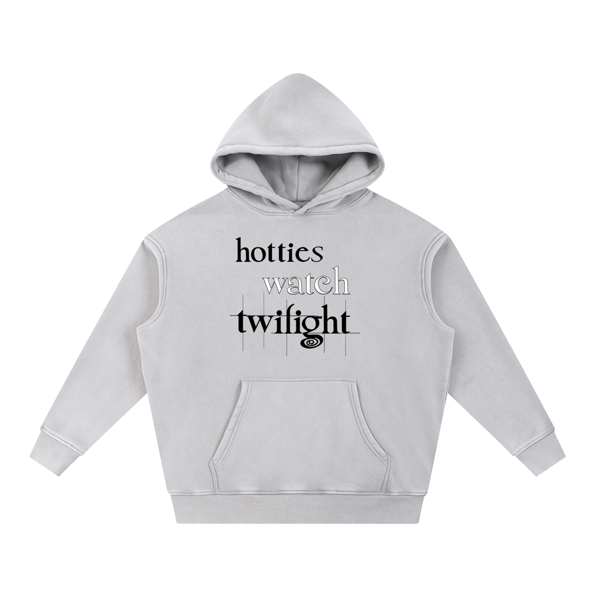 Hotties Watch Tw1light Snow Wash Fleece Oversize Hoodie