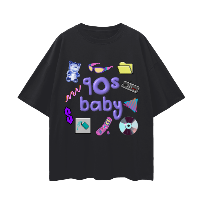 90s Baby Graphic Loose Tee