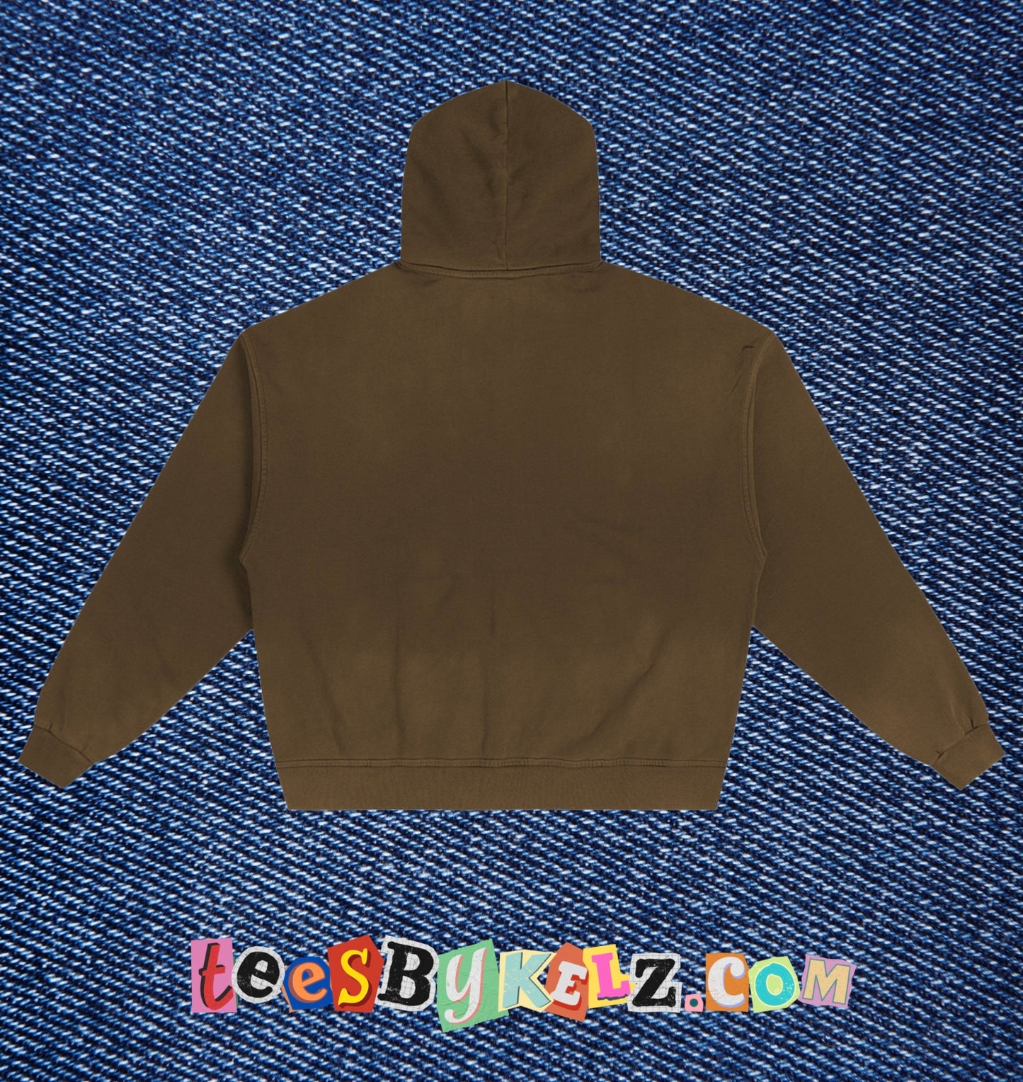 Slime Ice Cream Art By Kelz Logo Hand-Frayed Sunfade Zip Hoodie