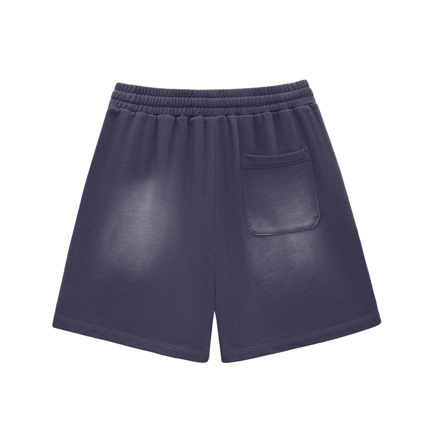Trippy Ice Cream Sun Fade Raw Edge Cotton Shorts