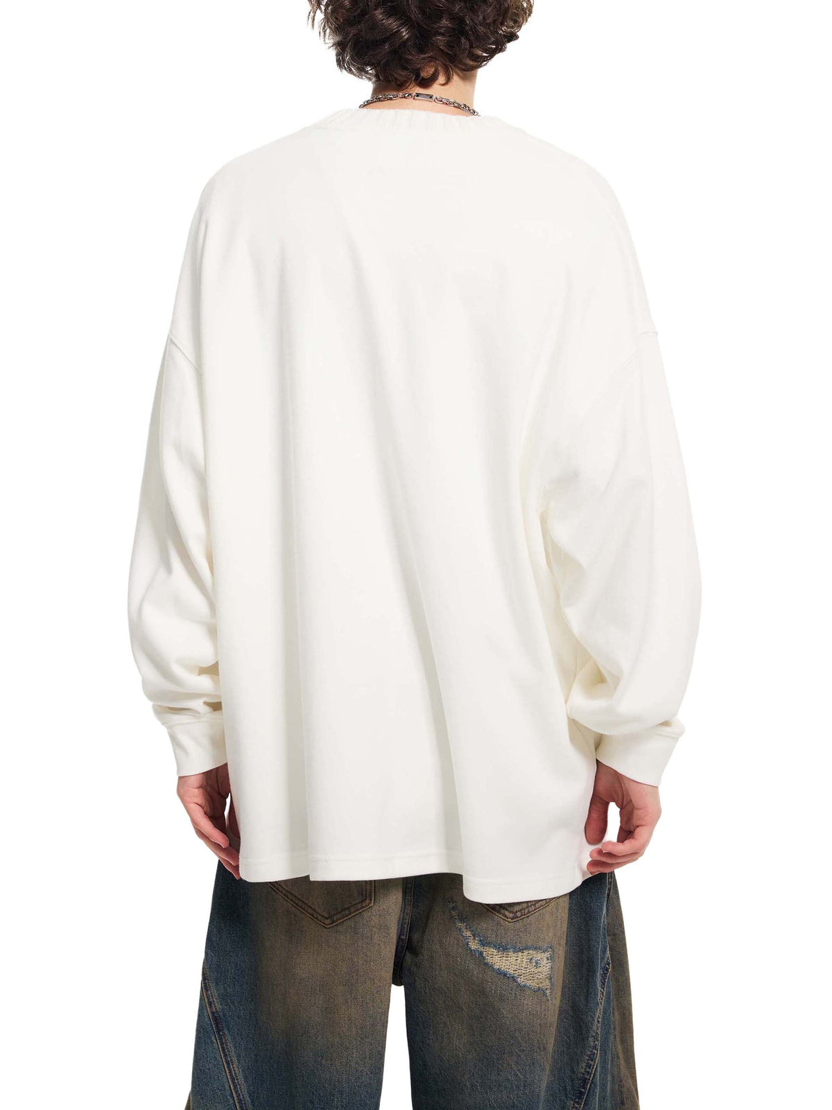 Art By Kelz Logo Knitted Round Neck Oversize Sweatshirt