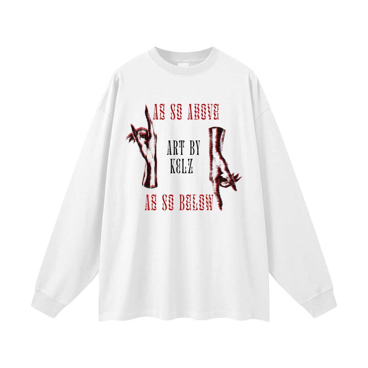 As So Above, As So Below Oversized Unisex Long Sleeve T-Shirt