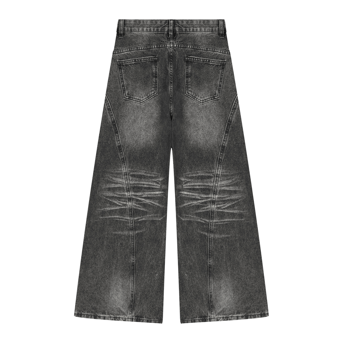 Aura Girl Women’s Vintage Wash Wide Leg Denim Jeans