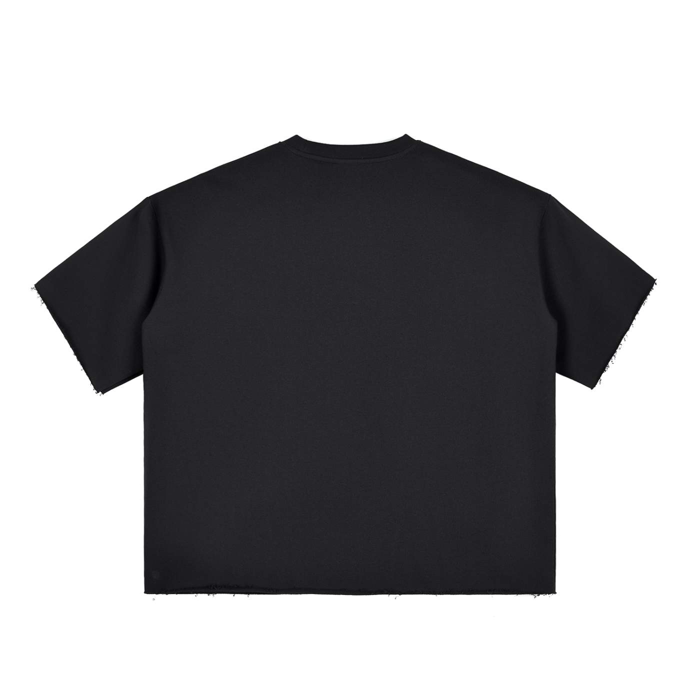 It's All Real Tripped-Out Boxy Half-Sleeve Raw-Edge T-Shirt