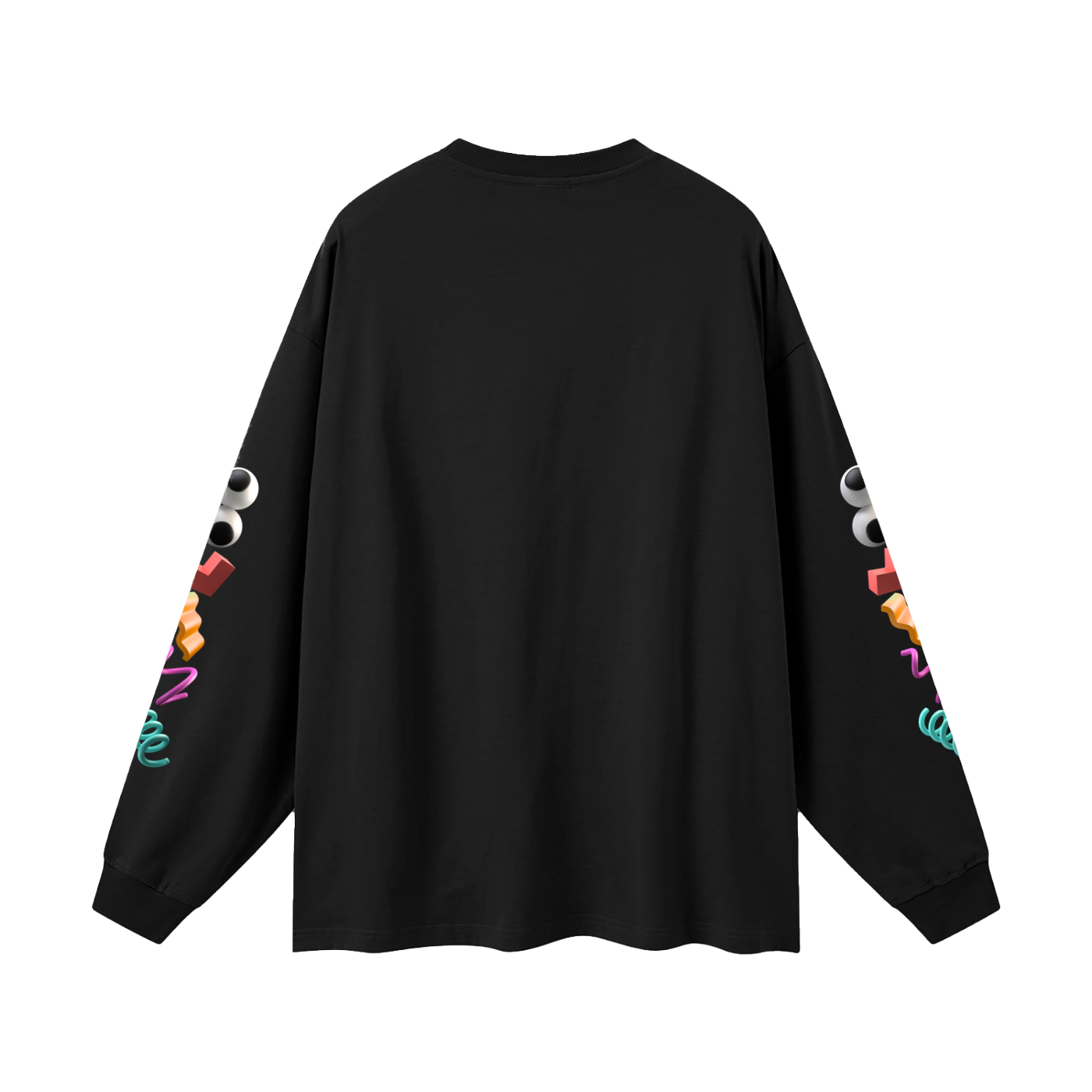 Wake TF Up! Nostalgic 90s Vibe Oversized Unisex Long Sleeve T-Shirt