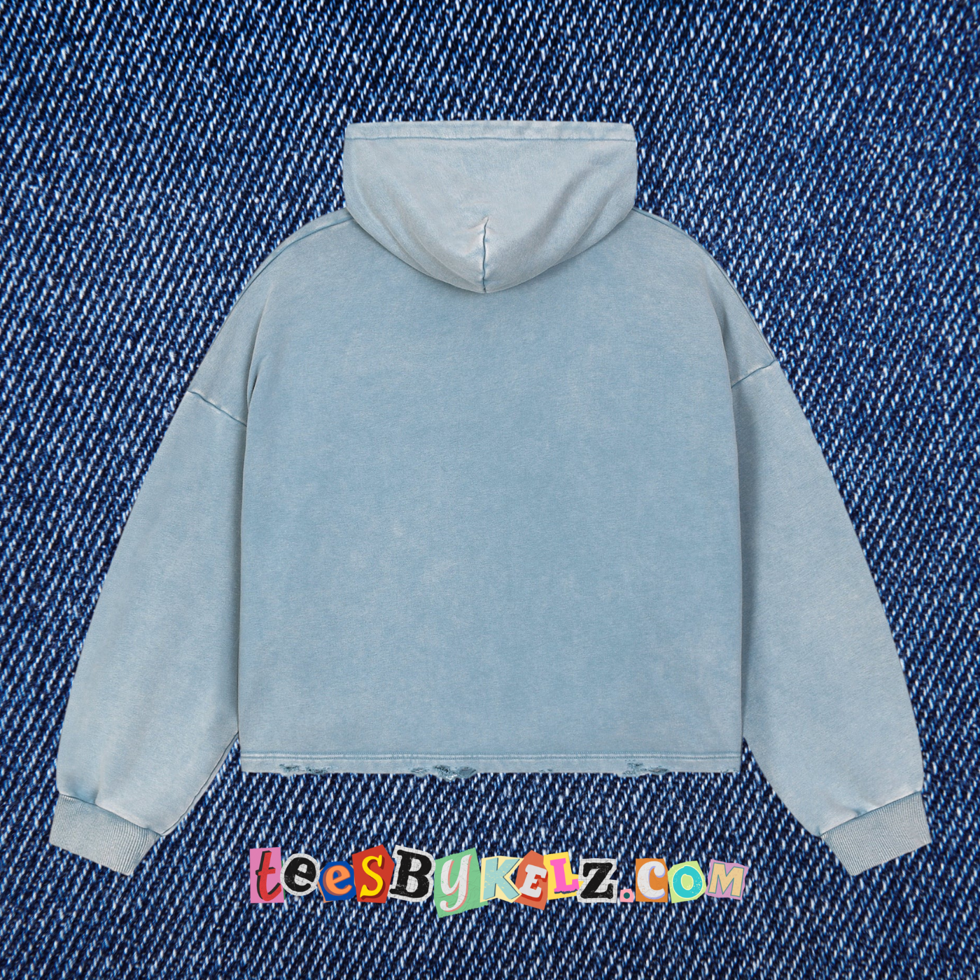No One Knows Flaming Vintage Washed Frayed-Hem Hoodie