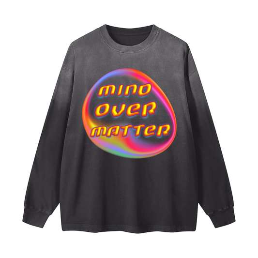 Mind Over Matter Gradient Washed Long Sleeve T-Shirt