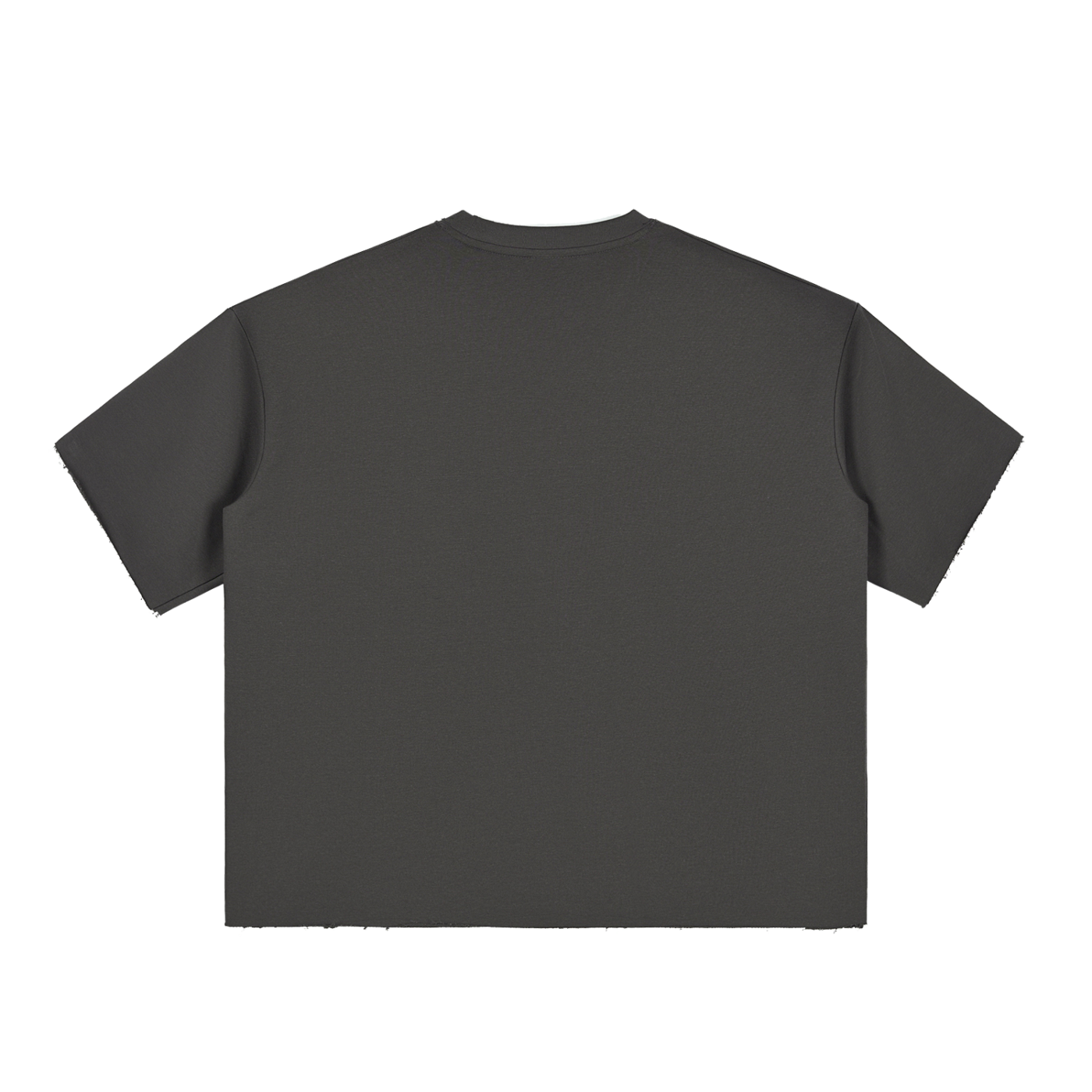 It's All Real Tripped-Out Boxy Half-Sleeve Raw-Edge T-Shirt