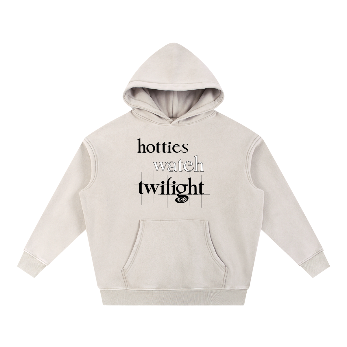 Hotties Watch Tw1light Snow Wash Fleece Oversize Hoodie