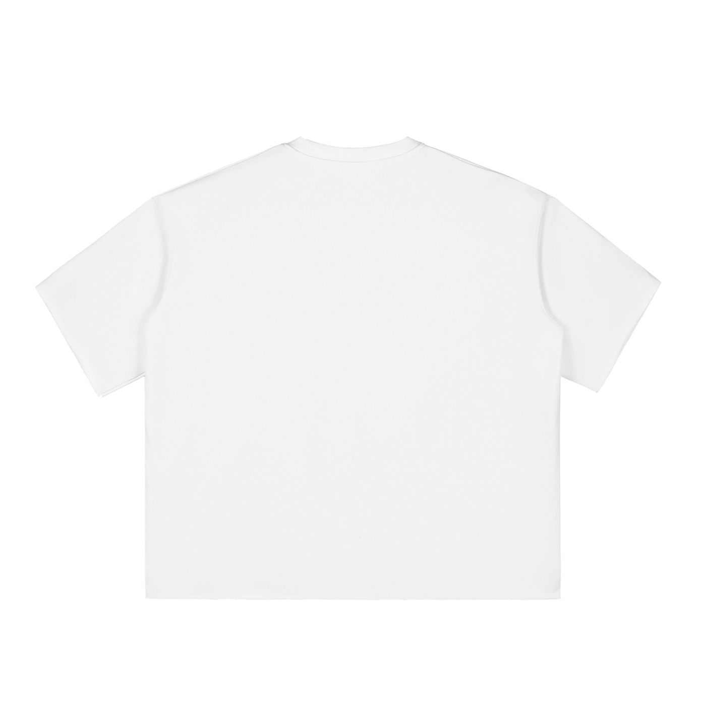 It's All Real Tripped-Out Boxy Half-Sleeve Raw-Edge T-Shirt