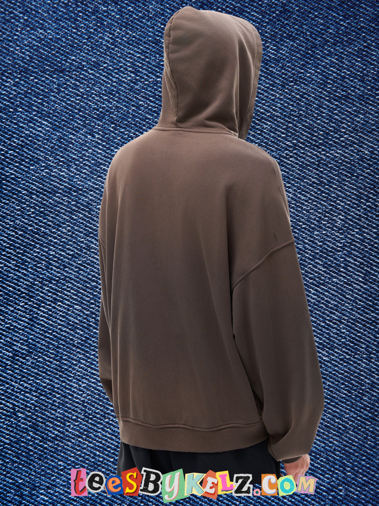 Slime Ice Cream Art By Kelz Logo Hand-Frayed Sunfade Zip Hoodie