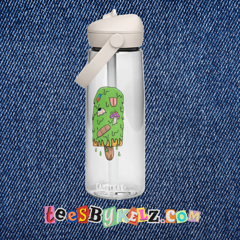 Slime Ice Cream Art By Kelz Water Bottle