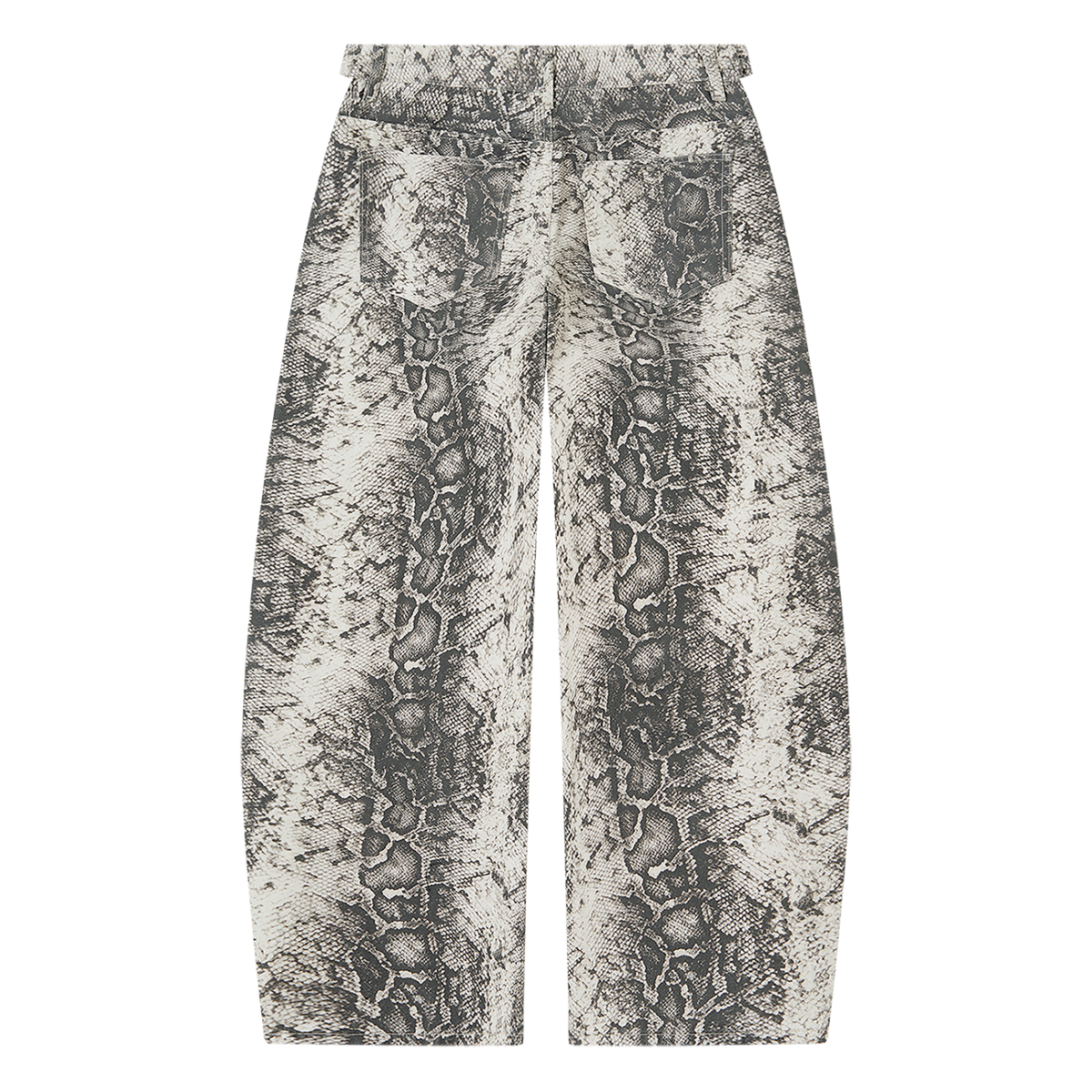 Art By Kelz Men's Snake Print Barrel Leg Pants