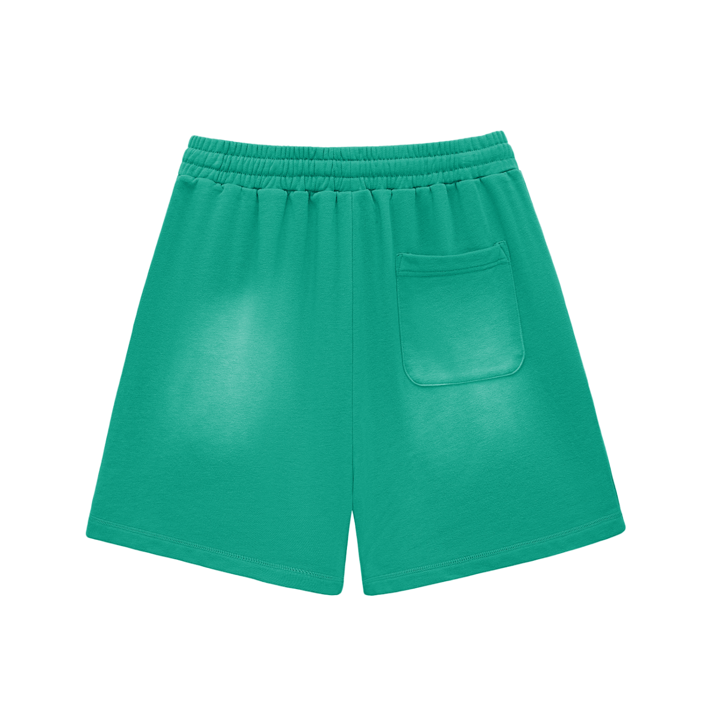 Trippy Ice Cream Sun Fade Raw Edge Cotton Shorts