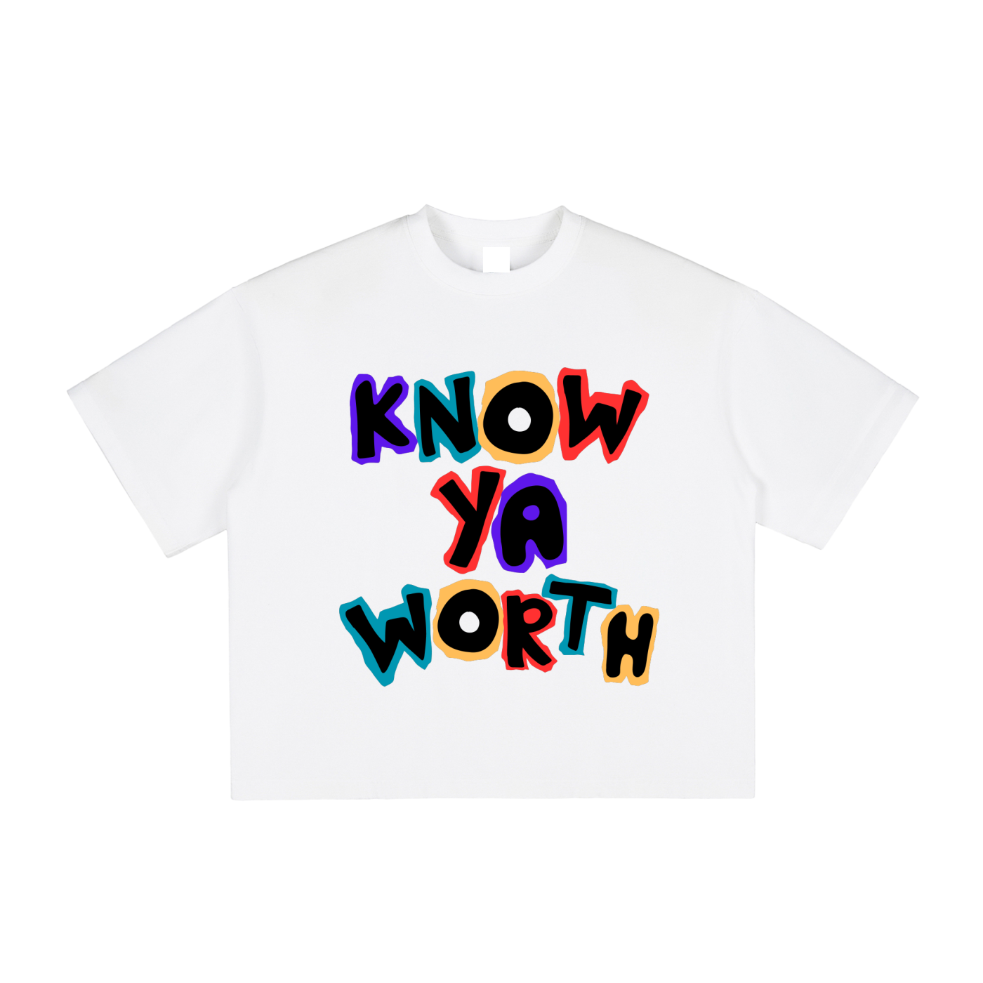 Know Ya Worth 90s Vintage Washed Boxy T-Shirt
