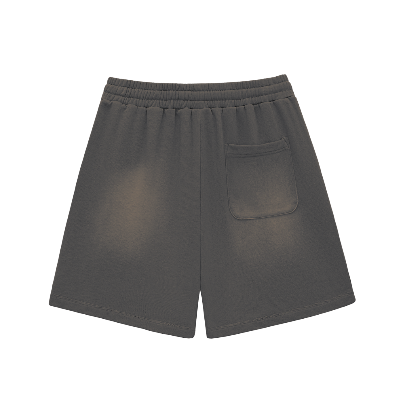 Trippy Ice Cream Sun Fade Raw Edge Cotton Shorts