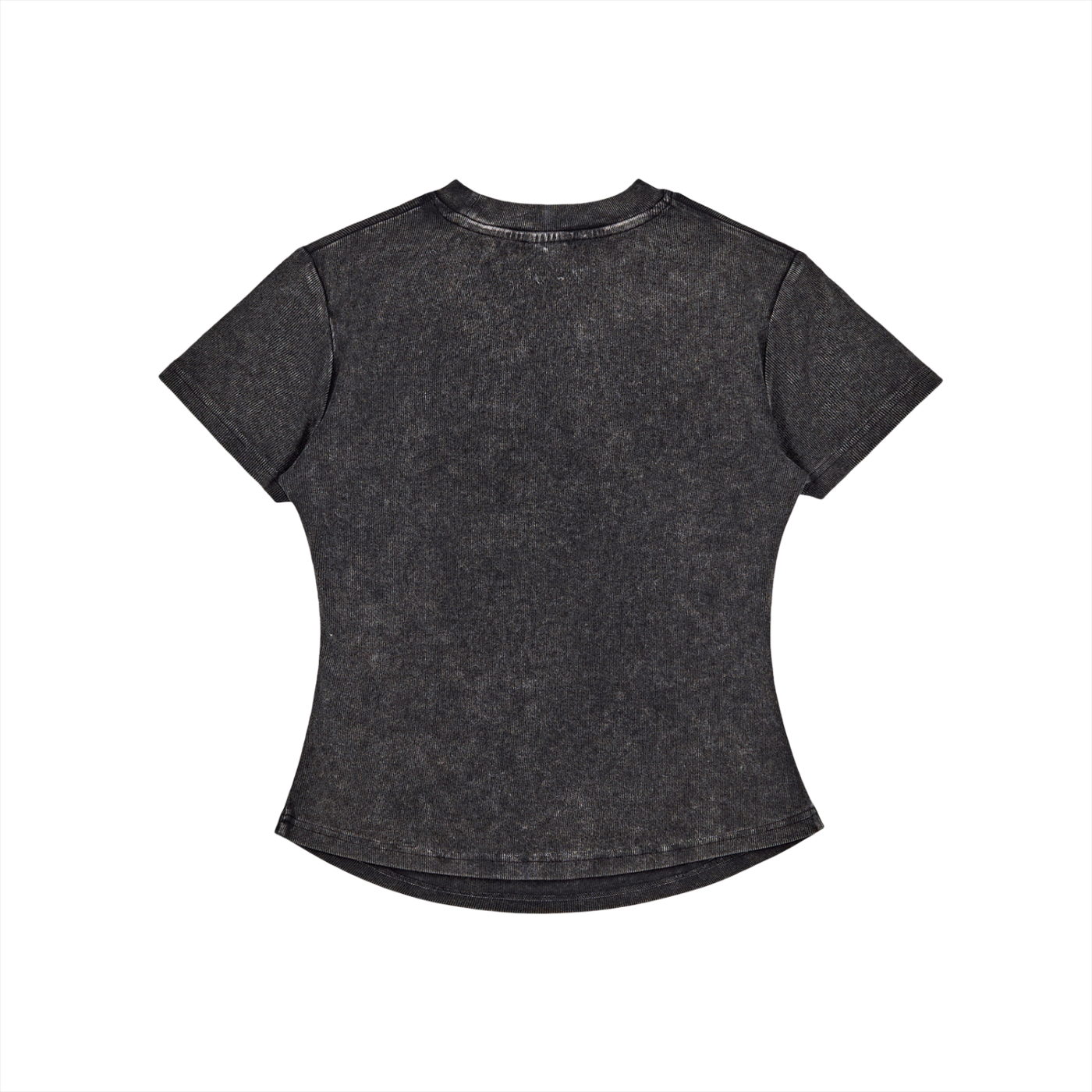 Spiral Glitched Vintage Washed Women's Bodycon Cotton T-Shirt