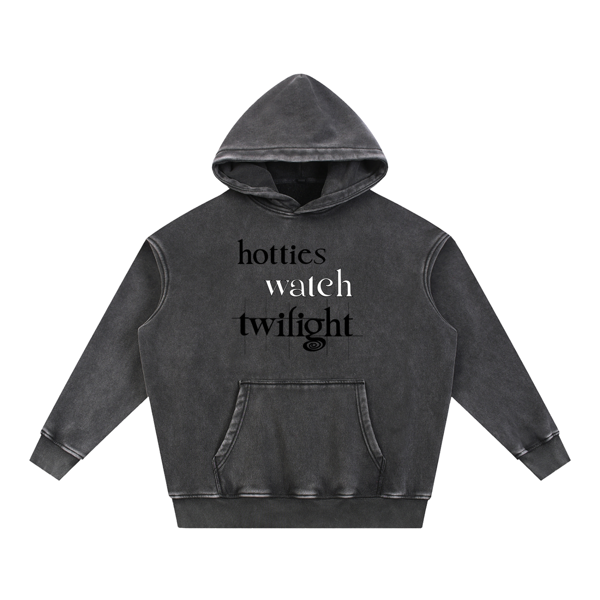 Hotties Watch Tw1light Snow Wash Fleece Oversize Hoodie