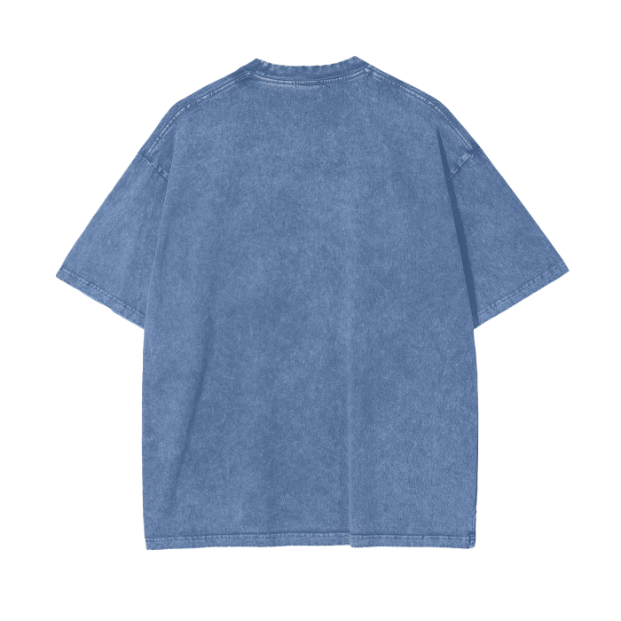 Koi Fish Oversized Snow Wash T-Shirt