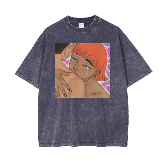 Daddy Issues Oversized Snow Wash T-Shirt