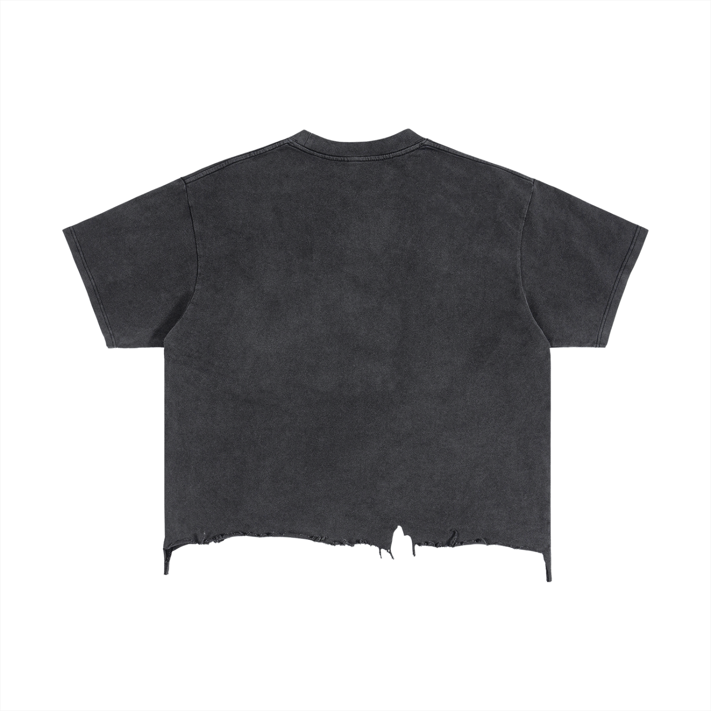 Eyes Vintage Wash Boxy Distressed Hem T-Shirt