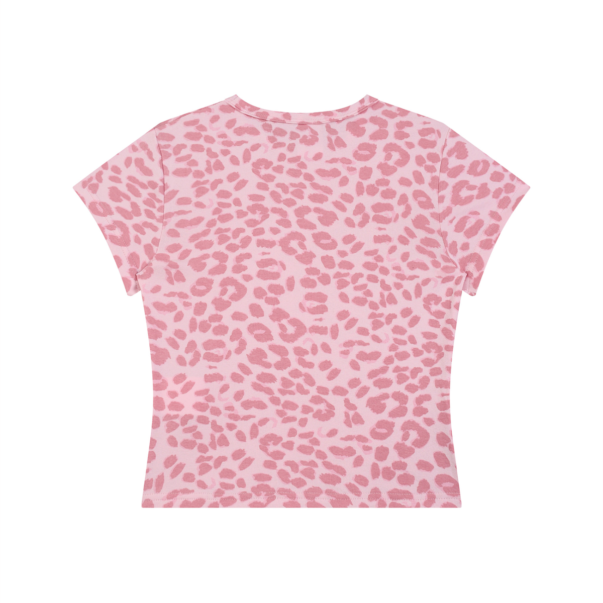 Art By Kelz Logo Women’s Leopard Print Crop T-Shirt