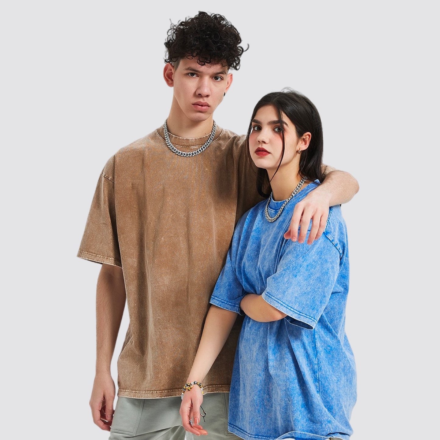 Koi Fish Oversized Snow Wash T-Shirt