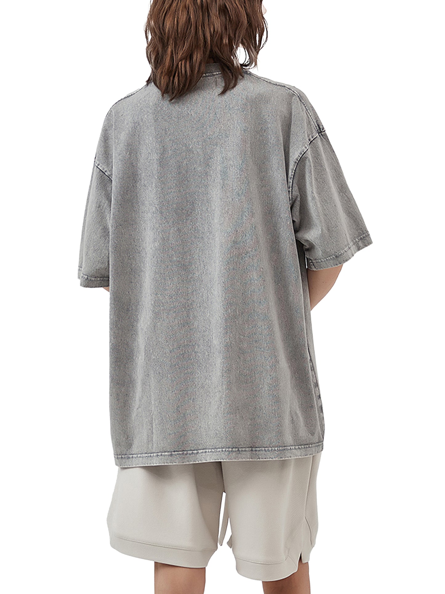 Aura Girl Acid Wash Oversize T-Shirt