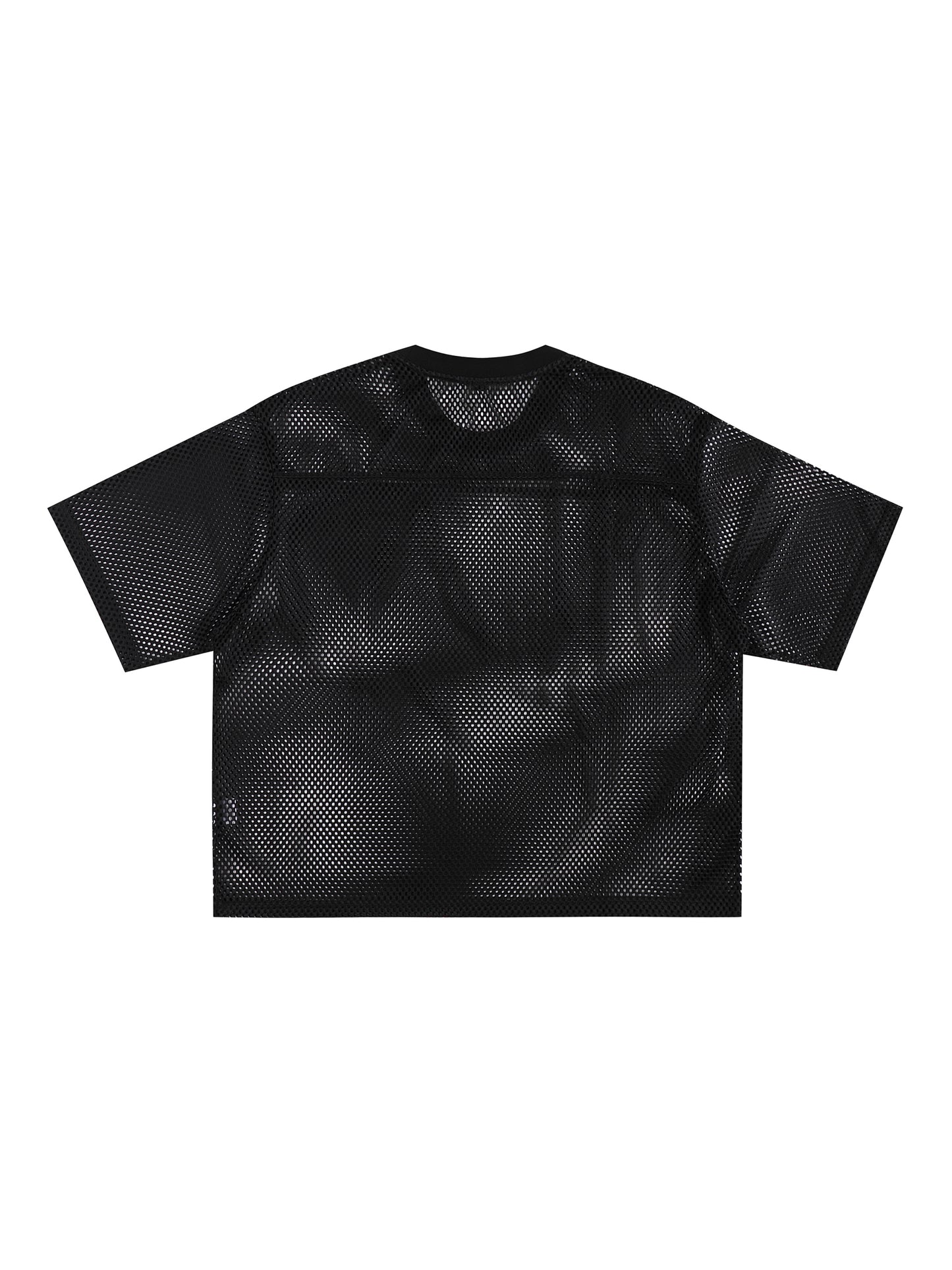 Too High For This See-through Boxy Net T-shirt