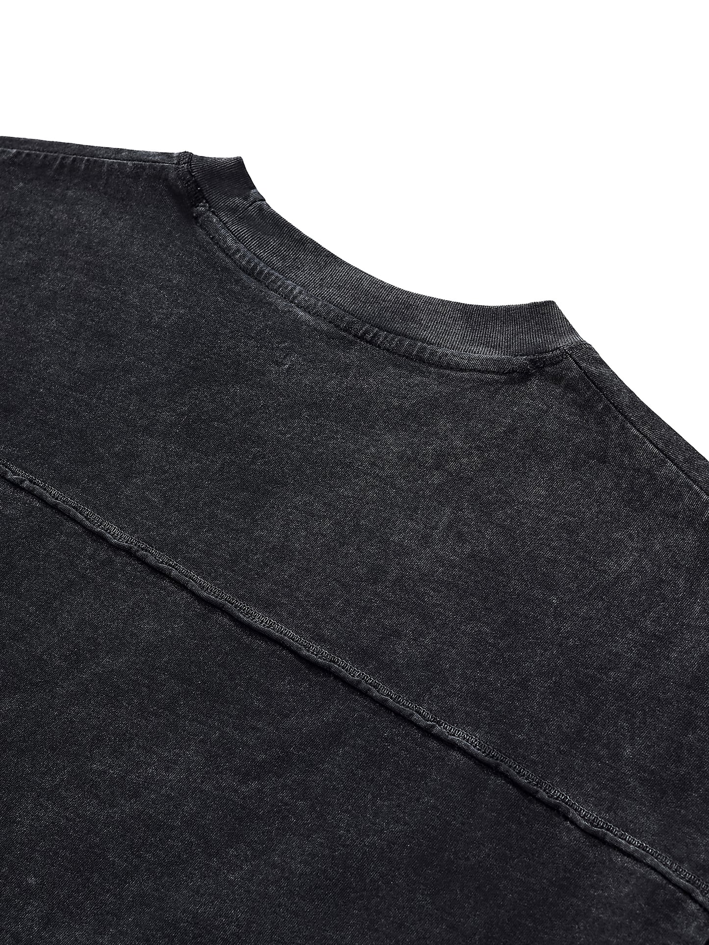 In For The Thrill Flaming Raw Edge Snow Washed Boxy T-Shirt