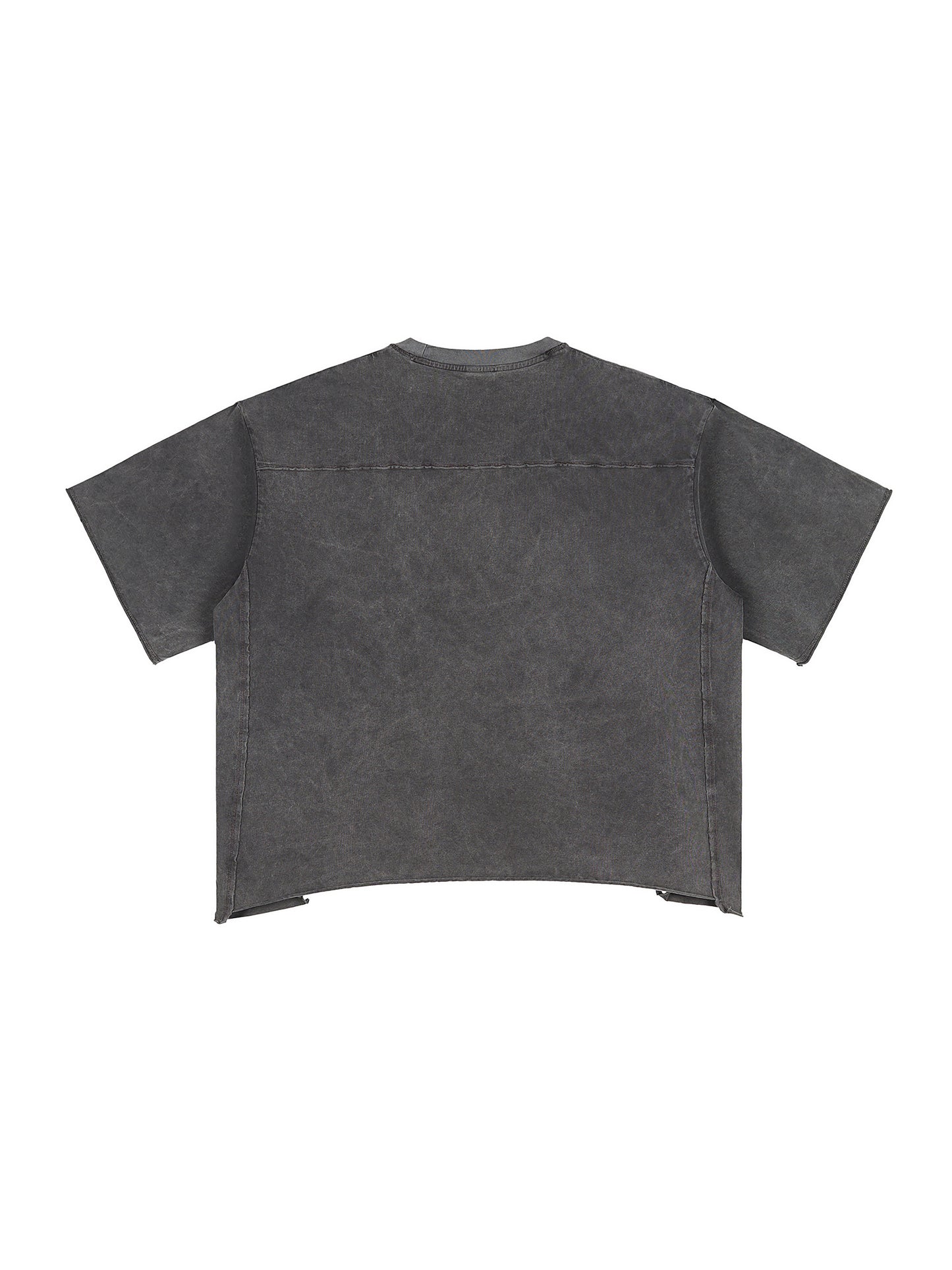 In For The Thrill Flaming Raw Edge Snow Washed Boxy T-Shirt