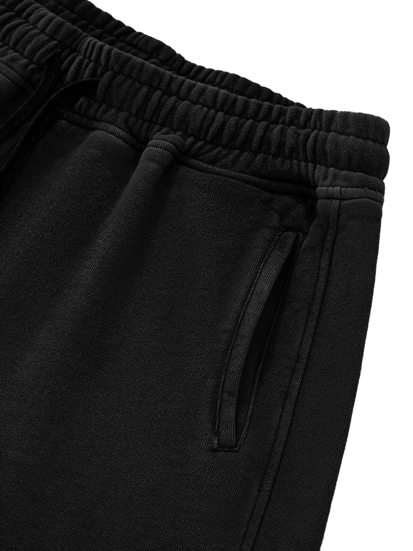 Trippy Ice Cream Snow Washed Raw Edge Drawstring Shorts