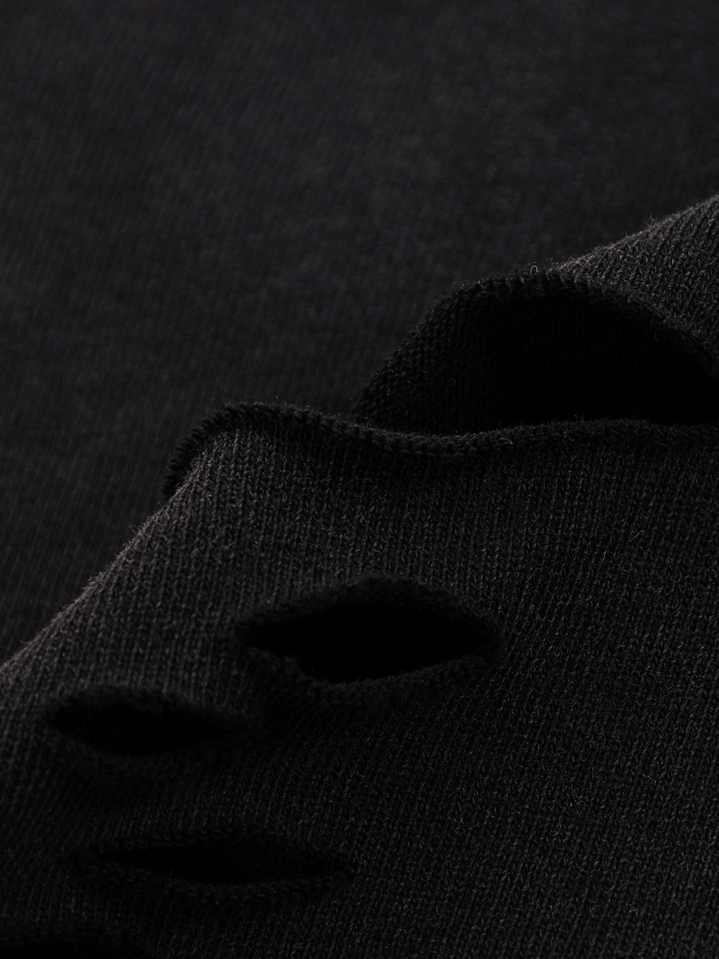 Eyeball Flower Black Snow Washed Raw-Hem T-Shirt