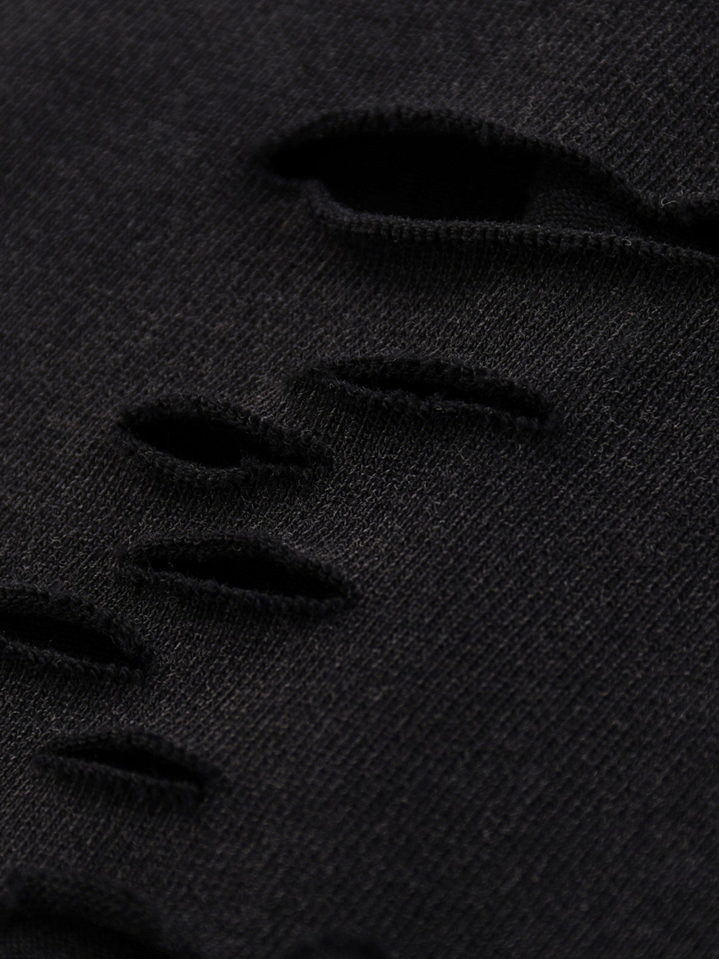 Eyeball Flower Black Snow Washed Raw-Hem T-Shirt