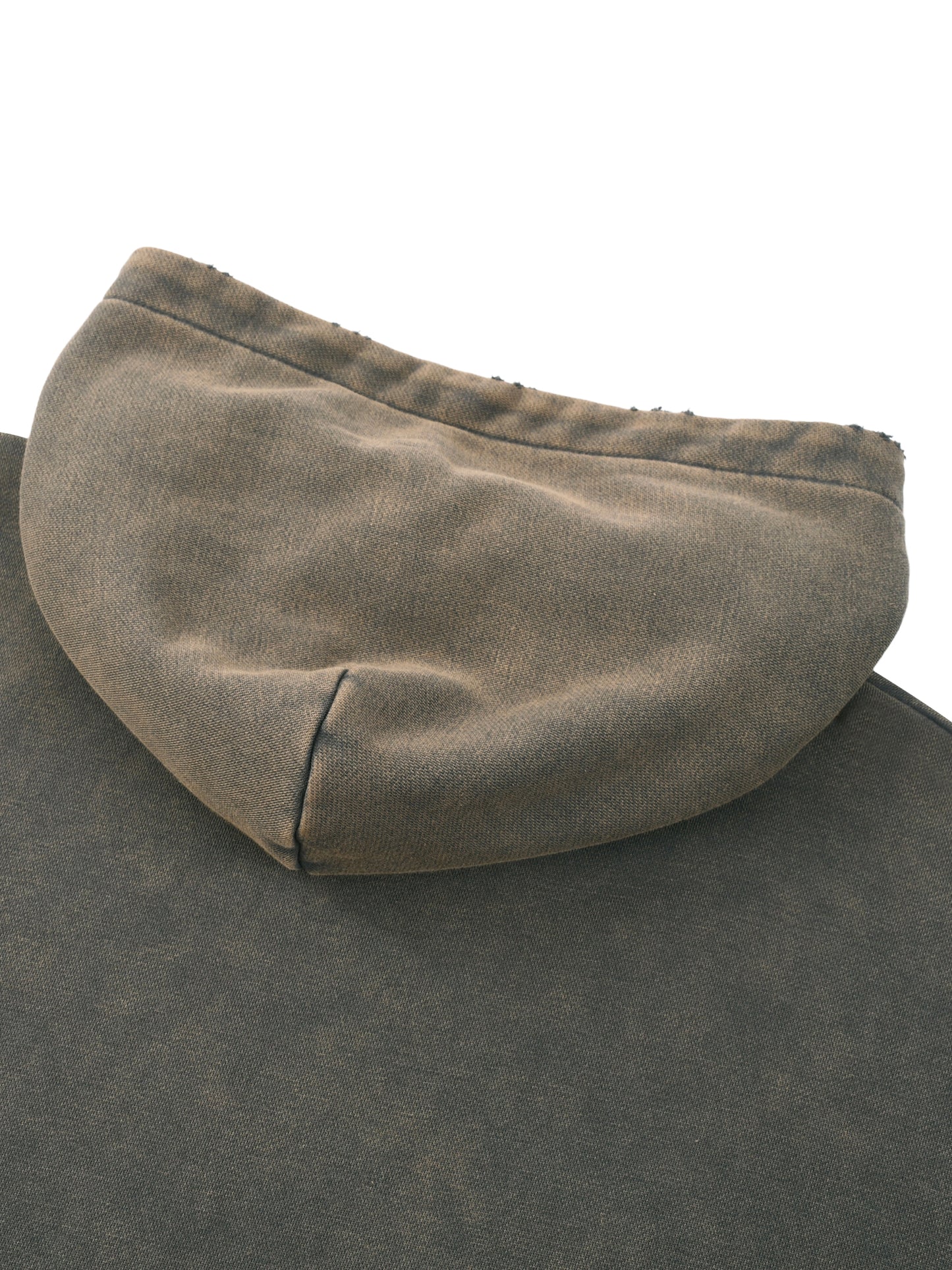 No One Knows Flaming Vintage Washed Frayed-Hem Hoodie