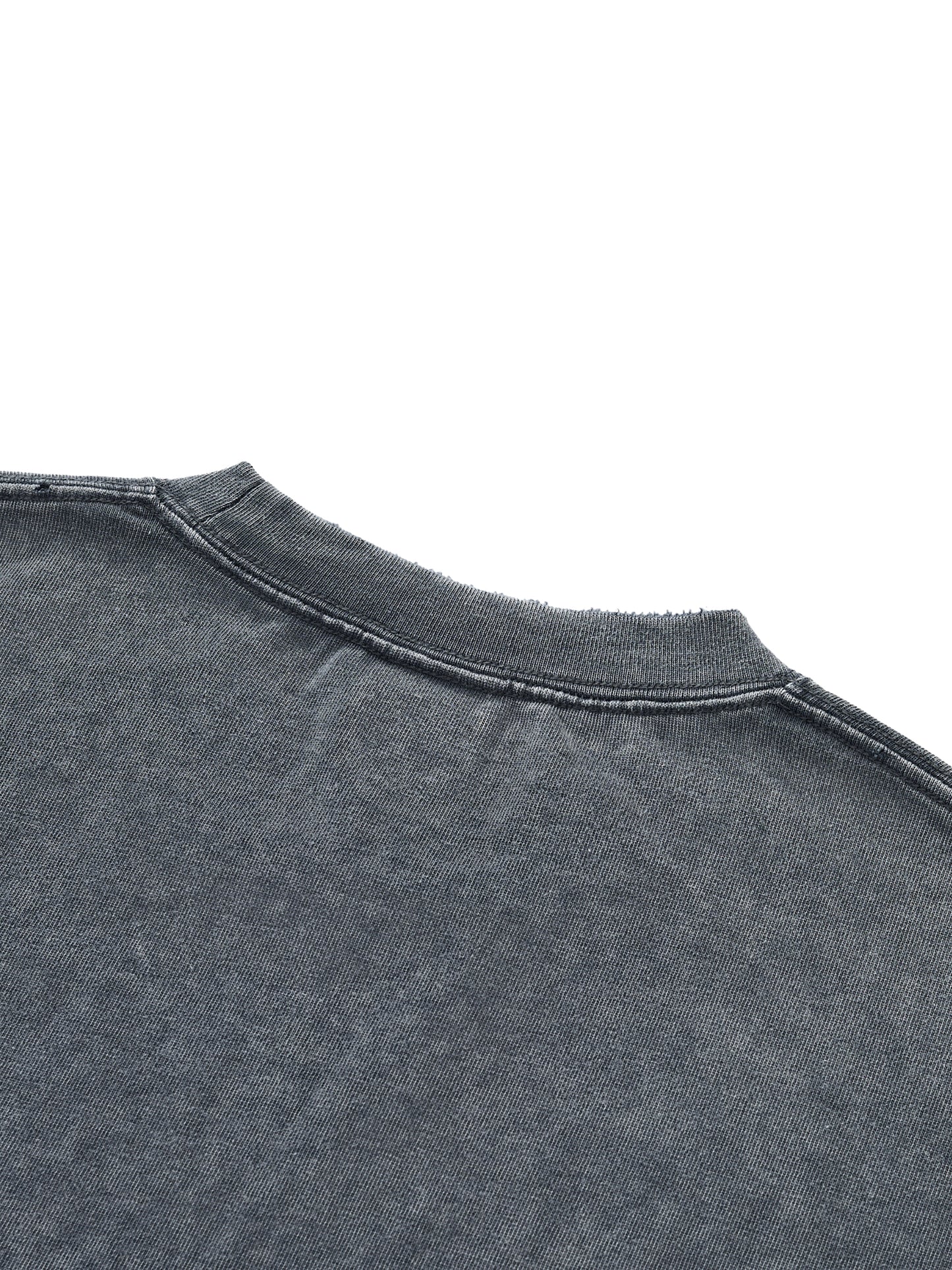 Astral Projection Snow Wash Raw-Hem Boxy T-shirt