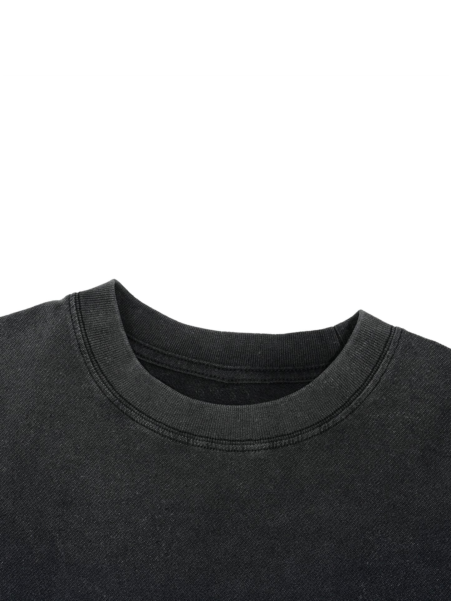 Eyes Vintage Wash Boxy Distressed Hem T-Shirt